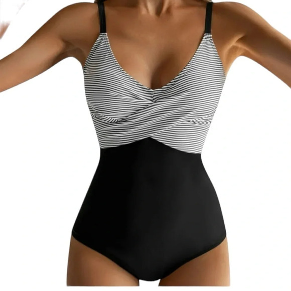 B2PRITY Other - Women’s Voluptuous V Neck Color Sling Backless Bathing Suit